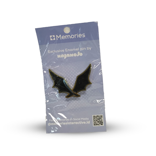 Item Enamel Memories Black Wings